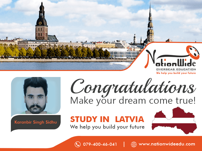 Congratulations for getting Student Visa for Overseas Study in Latvia